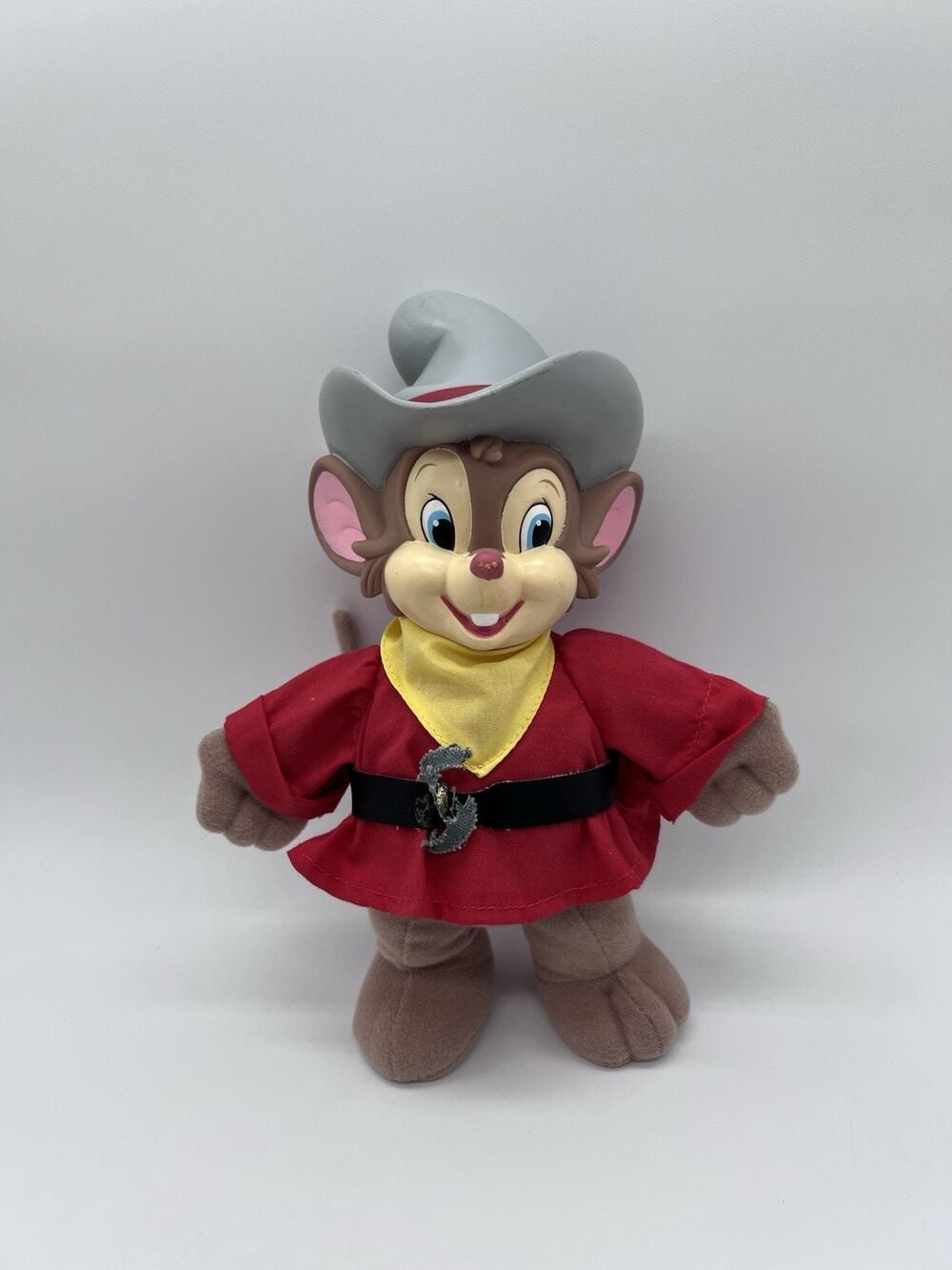 TYCO Fievel Goes West An American Tail 9" Plush Soft Doll Plastic Head Vtg 1991